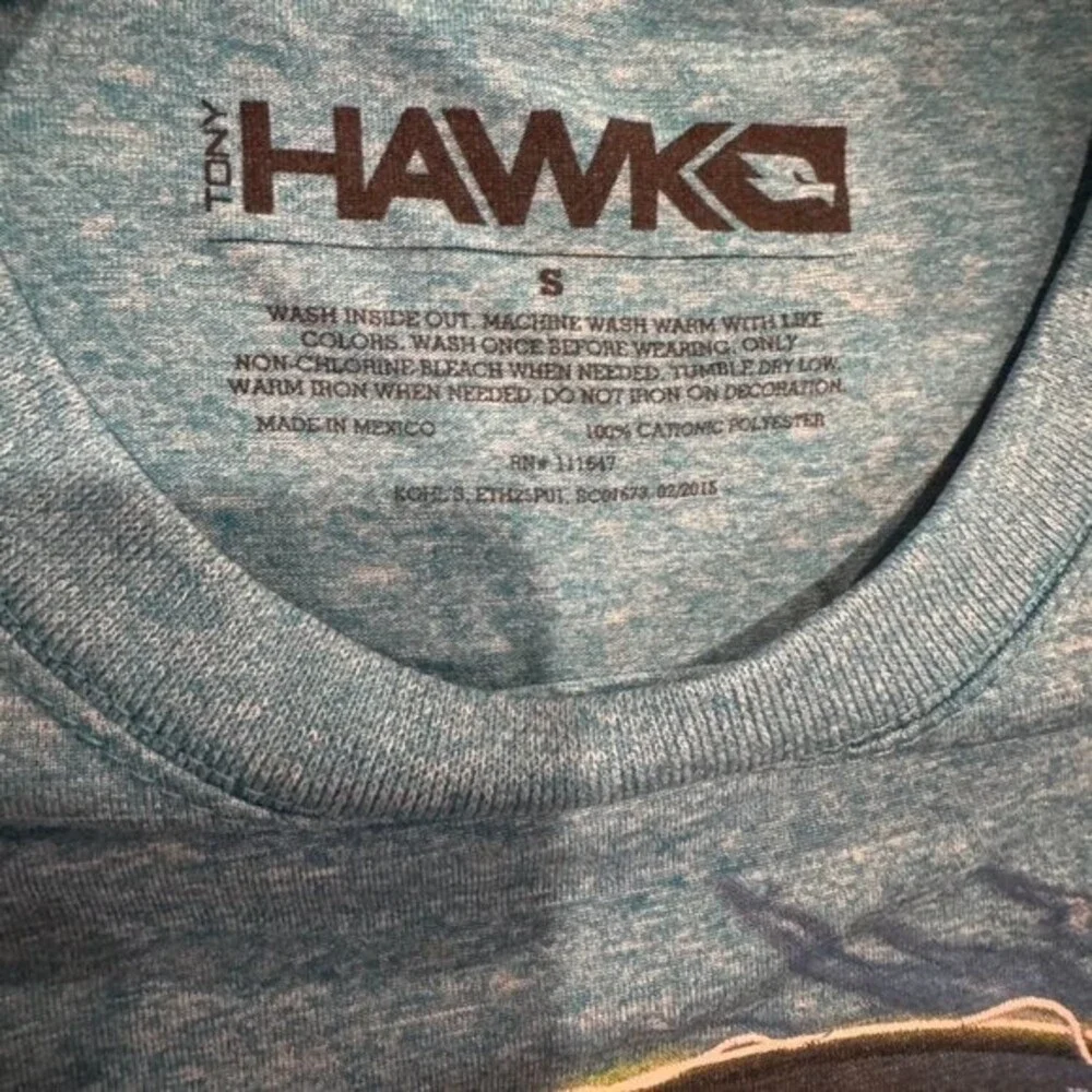 Tony Hawk Tee Blue Boys Size Small